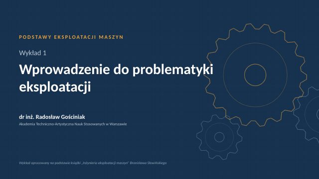 Pierwszy slajd wykładu 1